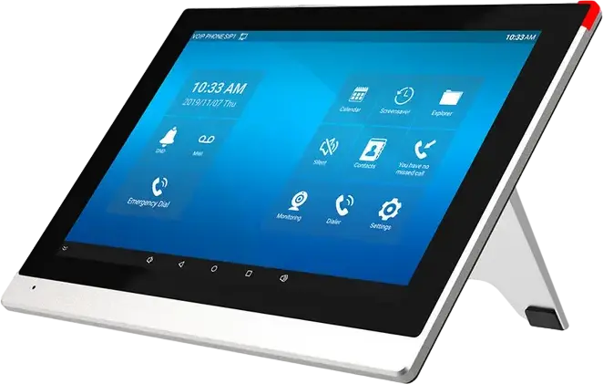 Fanvil i56A SIP Indoor Station, 10.1-inch Capacitive Touch Screen, Android 9.0, 6 SIP Lines, WiFi, Bluetooth 5.0, PoE, HD Voice, Wall-mountable, Black