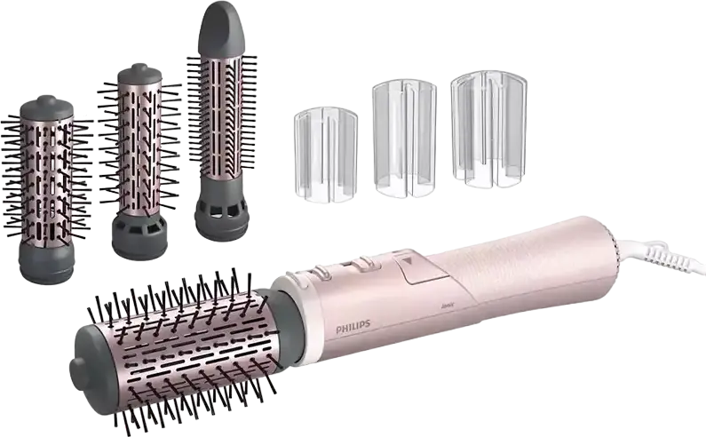 Uscător de păr-perie Philips BHA735/00, 1000W, Roz