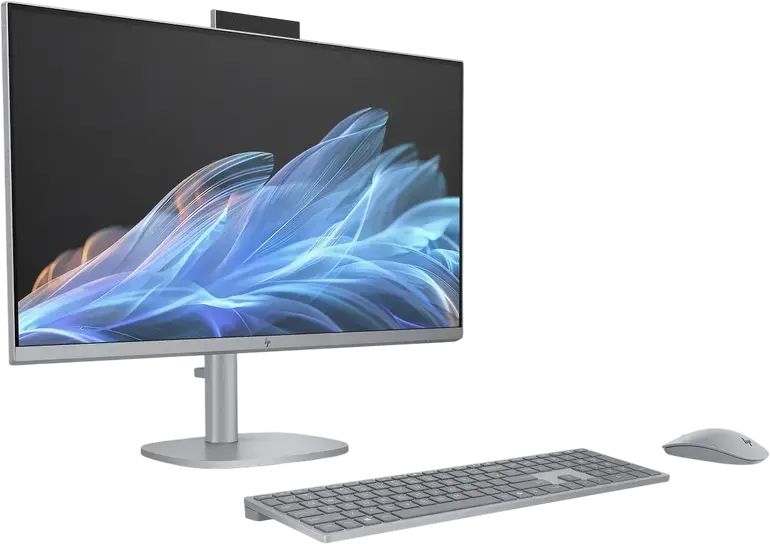 PC All-in-One HP OmniStudio X 32, Ecran 31.5" 4K UHD IPS, Intel Core Ultra 5 125H, 16GB DDR5, 1TB SSD, Grafica Intel Arc, Windows 11 Home, Argintiu