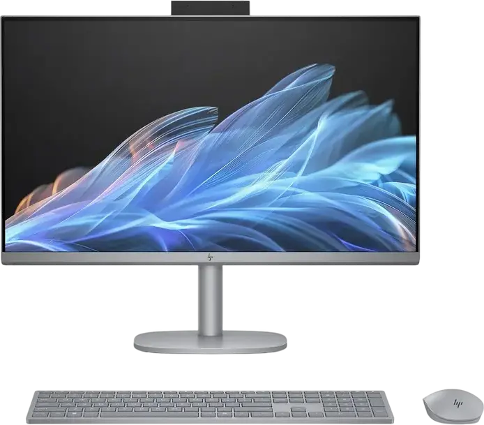 PC All-in-One HP OmniStudio X 32, Ecran 31.5" 4K UHD IPS, Intel Core Ultra 5 125H, 16GB DDR5, 1TB SSD, Grafica Intel Arc, Windows 11 Home, Argintiu