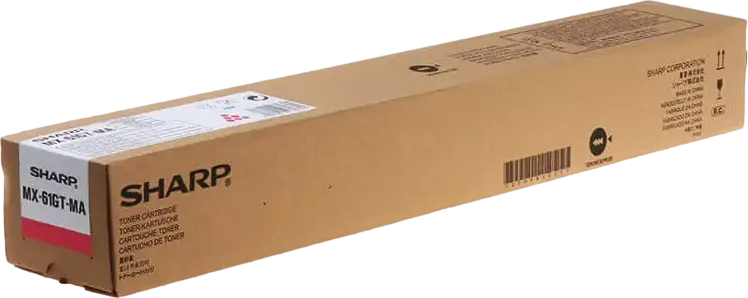 Тонер-картридж Sharp MX-61GT пурпурный для принтеров MX-2651, MX-3070N, MX-4051, MX-6071, повышенный ресурс до 24 000 страниц
