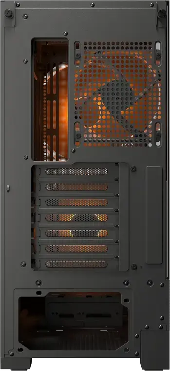 Игровой корпус Cougar Airface 180 Mid Tower, Черный, 2 ARGB PWM вентилятора 180мм, поддержка ATX, вертикальная установка GPU, USB 3.2 Gen 2 Type-C, RGB Hub