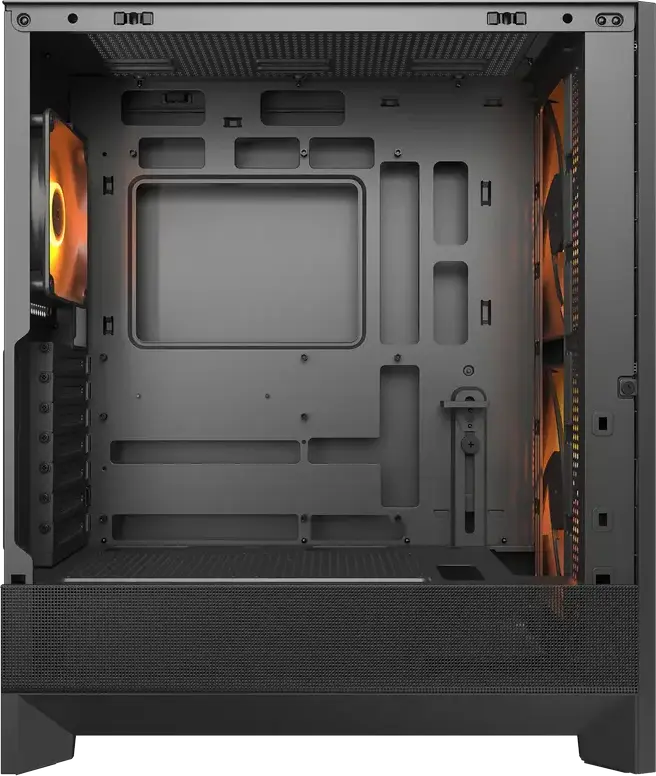 Игровой корпус Cougar Airface 180 Mid Tower, Черный, 2 ARGB PWM вентилятора 180мм, поддержка ATX, вертикальная установка GPU, USB 3.2 Gen 2 Type-C, RGB Hub