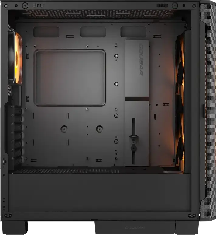 Корпус Cougar Airface FLO RGB Mid Tower, Черный, поддержка E-ATX, 3 ARGB PWM вентилятора, закаленное стекло, USB-C 3.2 Gen 2, CGR-5YA6W-RGB