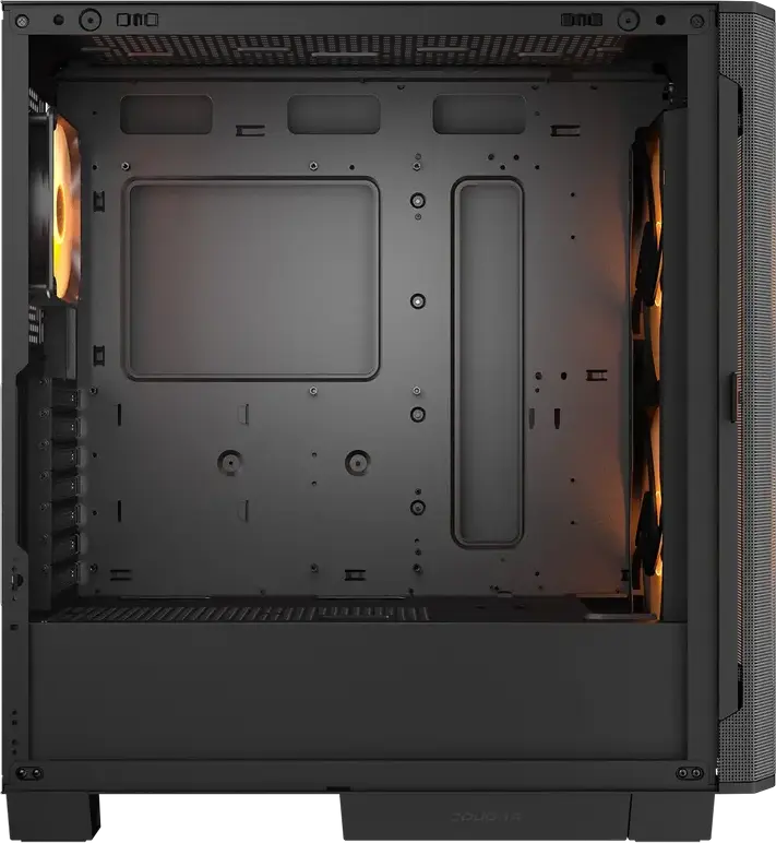 Корпус Cougar Airface FLO RGB Mid Tower, Черный, поддержка E-ATX, 3 ARGB PWM вентилятора, закаленное стекло, USB-C 3.2 Gen 2, CGR-5YA6W-RGB