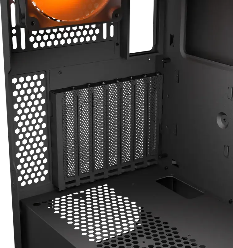 Корпус Cougar Airface FLO RGB Mid Tower, Черный, поддержка E-ATX, 3 ARGB PWM вентилятора, закаленное стекло, USB-C 3.2 Gen 2, CGR-5YA6W-RGB