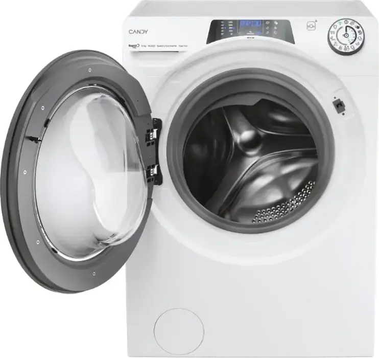Candy RapidÓ PRO RP 4106BWMR/1-S Front-Loading Washing Machine, 10kg, 1400 RPM, Energy Class A, Speed-Drive Inverter Motor, Wi-Fi, Steam Hygiene, White