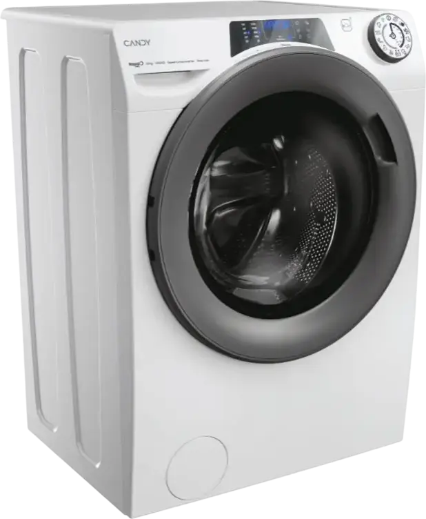 Candy RapidÓ PRO RP 4106BWMR/1-S Front-Loading Washing Machine, 10kg, 1400 RPM, Energy Class A, Speed-Drive Inverter Motor, Wi-Fi, Steam Hygiene, White