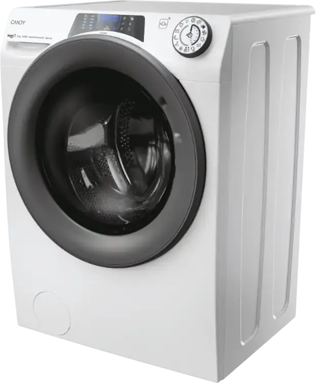 Candy RapidÓ PRO RP 4106BWMR/1-S Front-Loading Washing Machine, 10kg, 1400 RPM, Energy Class A, Speed-Drive Inverter Motor, Wi-Fi, Steam Hygiene, White