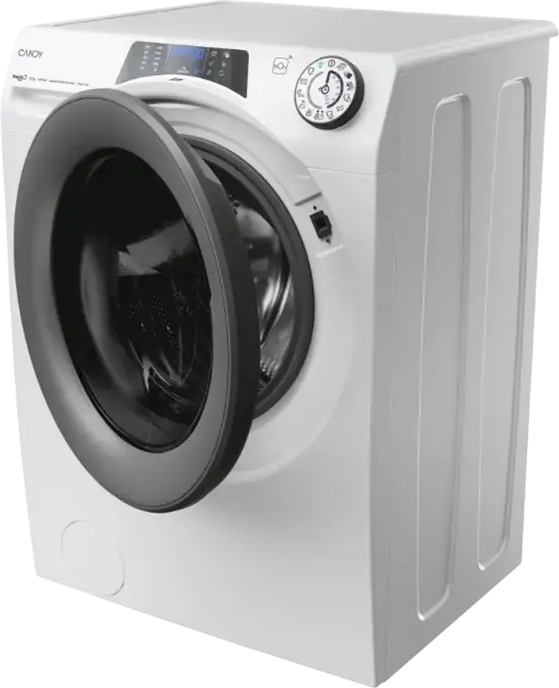 Candy RapidÓ PRO RP 4106BWMR/1-S Front-Loading Washing Machine, 10kg, 1400 RPM, Energy Class A, Speed-Drive Inverter Motor, Wi-Fi, Steam Hygiene, White