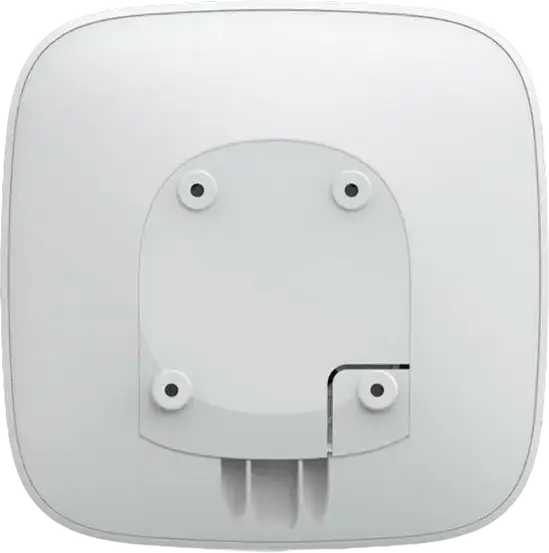 Ajax Hub 2 Plus Smart Alarm Control Panel, LTE/3G/2G, Wi-Fi, Ethernet, Supports 200 Devices, 50 Rooms, 100 Cameras, Li-Ion Backup Battery, White