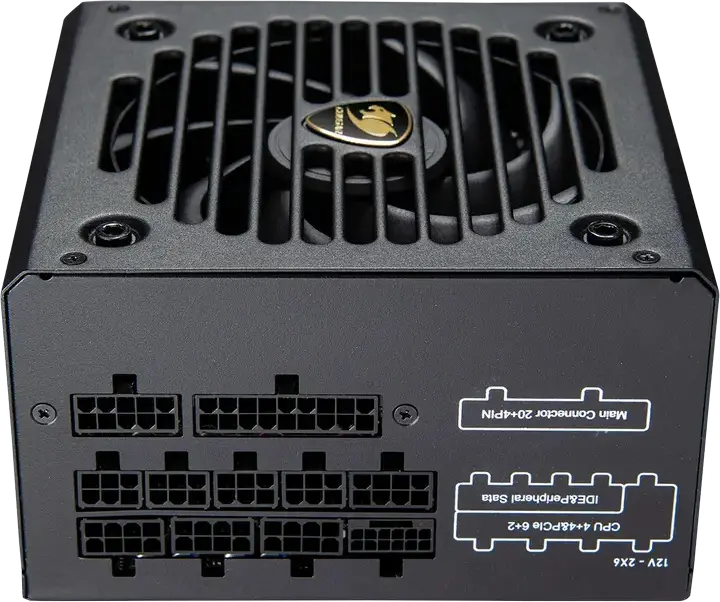 Cougar Power GR 850W Power Supply, 80 PLUS Gold, Fully Modular, ATX 3.1, PCIe 5.1, 12V-2X6 Connector, CGR GDN-850, Black