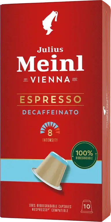 Cafea Julius Meinl Espresso Decaf, 10 buc