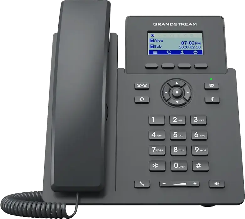 Telefon IP Grandstream GRP2601P, Negru