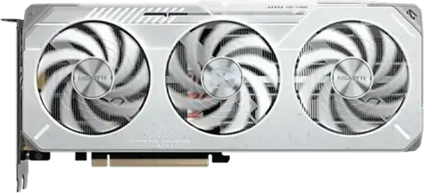 Видеокарта Gigabyte Radeon RX 9060 XT GAMING OC ICE, 16ГБ GDDR6, PCI-E 5.0, 3320 МГц Boost, Тройное охлаждение, RGB, Белый/Серебристый