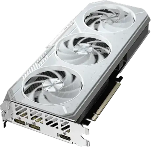 Видеокарта Gigabyte Radeon RX 9060 XT GAMING OC ICE, 16ГБ GDDR6, PCI-E 5.0, 3320 МГц Boost, Тройное охлаждение, RGB, Белый/Серебристый