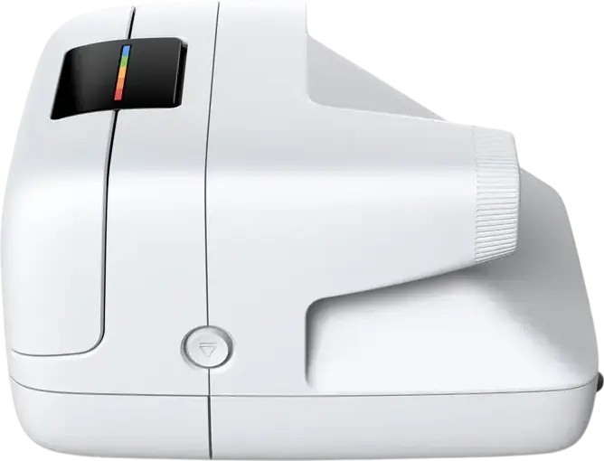 Polaroid Flip Instant Camera, White, Hyperfocal Four-Lens System, Sonar Autofocus, Bluetooth App Control, i-Type and 600 Film Compatible, USB-C