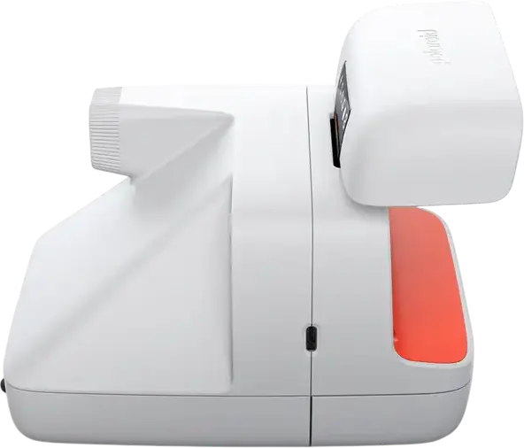 Polaroid Flip Instant Camera, White, Hyperfocal Four-Lens System, Sonar Autofocus, Bluetooth App Control, i-Type and 600 Film Compatible, USB-C