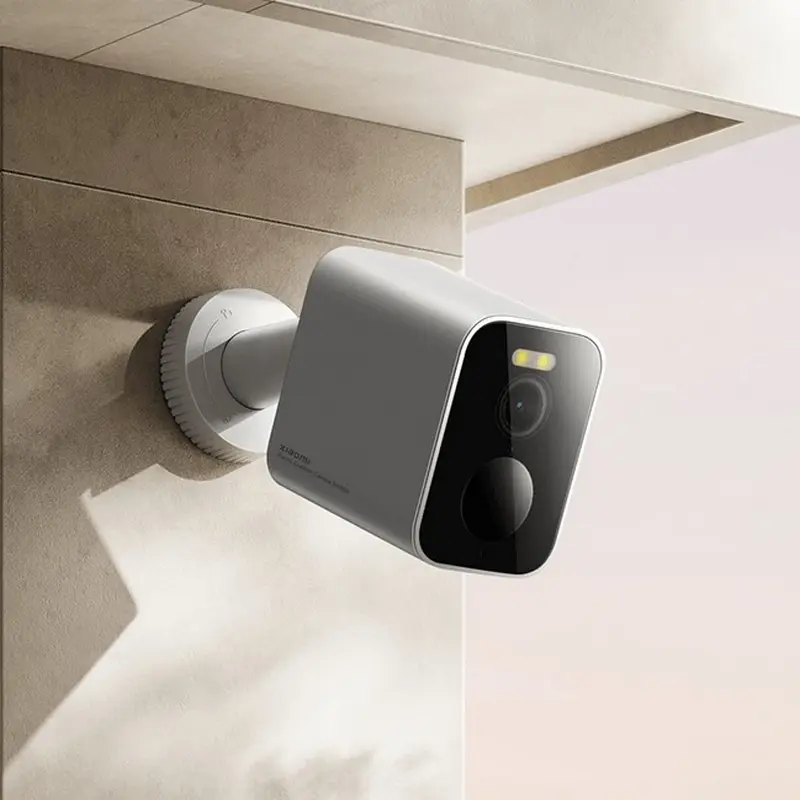 Xiaomi Outdoor Camera BW300 2K 3MP IP Security Camera, IP67 Weatherproof, 4900mAh Battery, Smart Full-Color Night Vision, Two-Way Audio, White