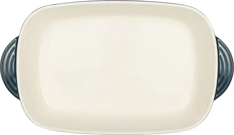 Resto Kitchenware 96152 FORNAX Rectangular Ceramic Baking Tray, Glazed Non-Stick Bakeware, 2.4L, 38.6 x 23 x 6.6 cm, Dark Blue, Oven and Microwave Safe
