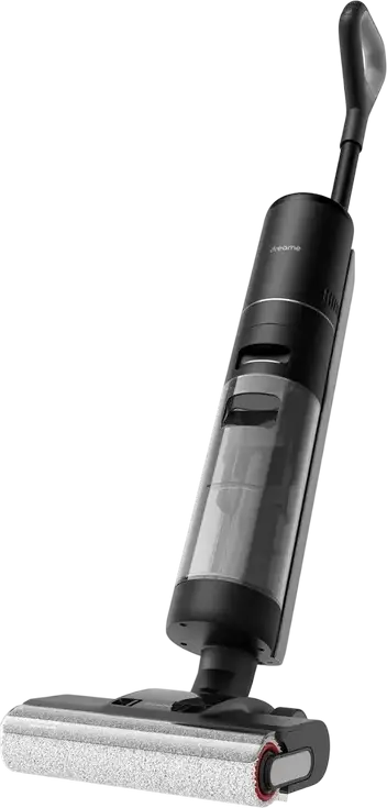 Aspirator Wet & Dry Dreame H12 Pro Flexreach, Putere Suctie 18000 Pa, 400W, Pozitionare Plat 180 Grade, Perie TangleCut, Autocuratare cu Aer Cald, Negru