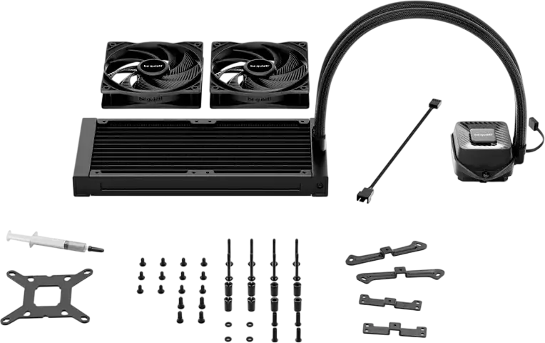 Răcitor lichid AIO be quiet! Pure Loop 3 240mm, pompă PWM 6-pole, 2 ventilatoare Pure Wings 3 120mm PWM, socket Intel LGA1851/1700/1200/115x și AMD AM5/AM4, BW027EU