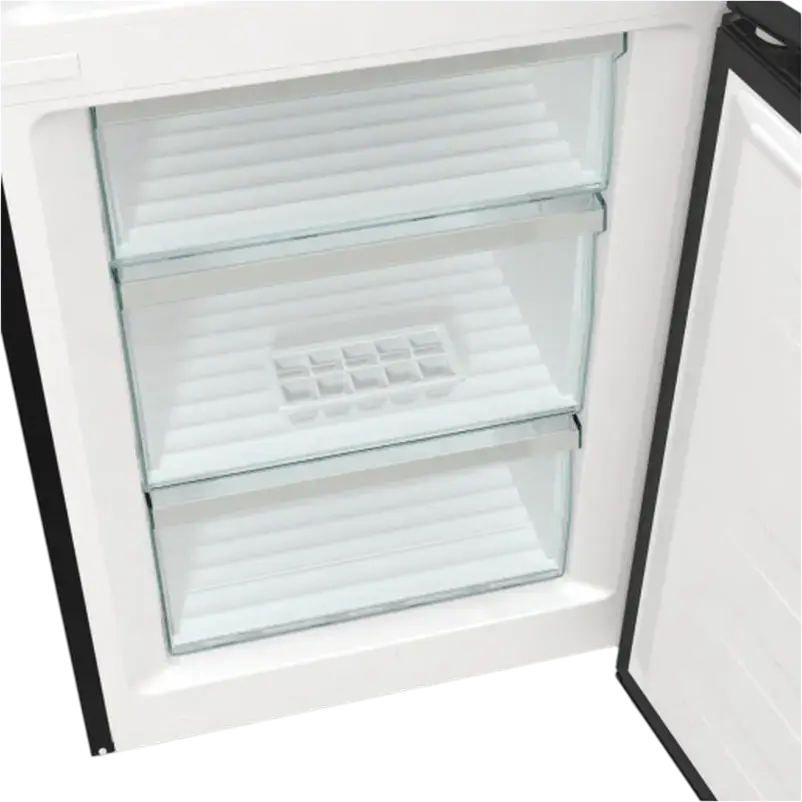 Холодильник Hisense RB470N4EFC1, Total No Frost, Инверторный компрессор, Объем 361 л, Metal Cooling, Черный Inox, Класс энергопотребления C, 200x60x66 см