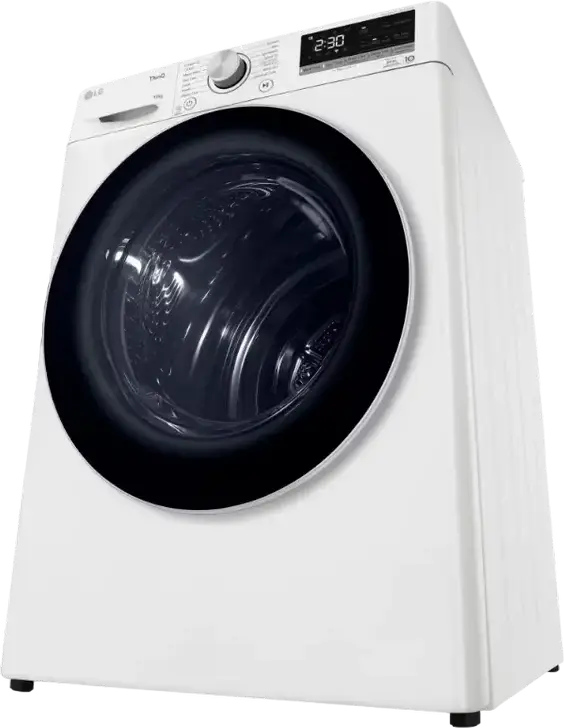 LG RH10V9AV4W Heat Pump Clothes Dryer, 10kg Capacity, Energy Class A+++, ThinQ, Inverter Motor, 14 Programs, White/Black, Front Load