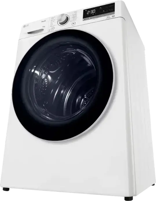 LG RH10V9AV4W Heat Pump Clothes Dryer, 10kg Capacity, Energy Class A+++, ThinQ, Inverter Motor, 14 Programs, White/Black, Front Load
