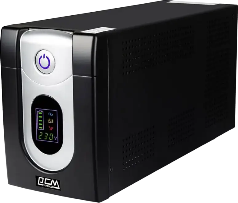 Powercom IMD Line-Interactive UPS Tower, 2000VA, AVR Boost/Buck, LCD Display, 230V Output, Circuit Breaker Protection