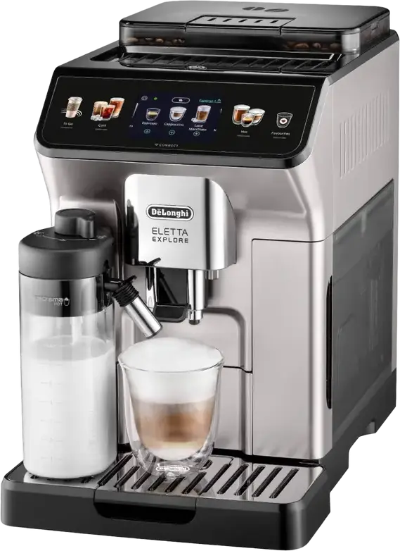 Aparat de cafea DeLonghi ECAM450.65.S, Oțel Inoxidabil | Negru