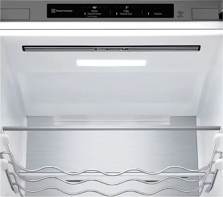 LG GBV7280 Combi Refrigerator Bottom Freezer 419L Energy Class B Stainless Steel Door Cooling+ Inverter Linear Compressor Freestanding 203 cm