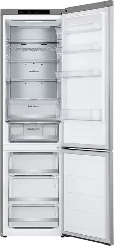 LG GBV7280 Combi Refrigerator Bottom Freezer 419L Energy Class B Stainless Steel Door Cooling+ Inverter Linear Compressor Freestanding 203 cm