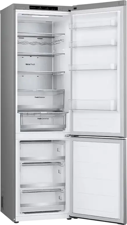 LG GBV7280 Combi Refrigerator Bottom Freezer 419L Energy Class B Stainless Steel Door Cooling+ Inverter Linear Compressor Freestanding 203 cm