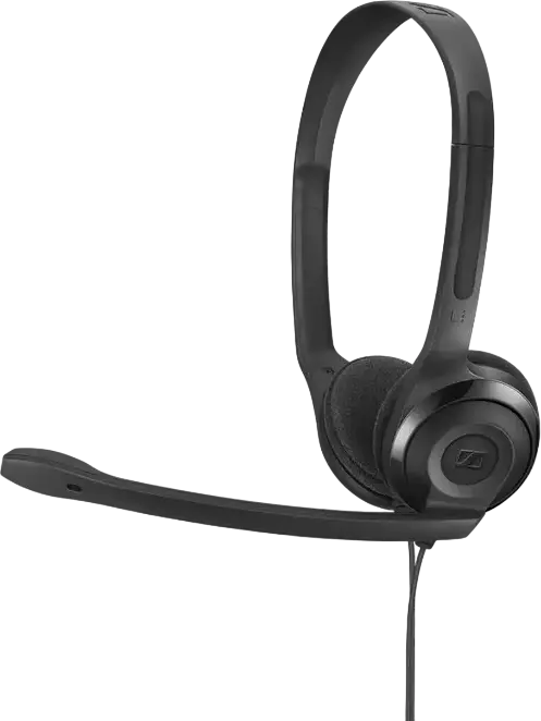 EPOS PC 3 Chat Wired Stereo On-Ear Headset with Noise-Canceling Microphone, 32 Ohm, 2x 3.5mm Jacks, for PC, Mac, PS5, Xbox Series X, Black