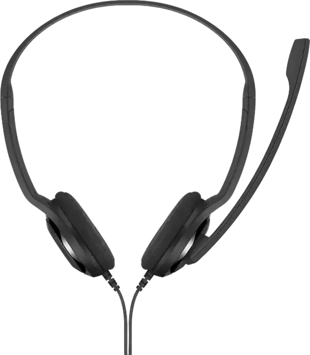 EPOS PC 3 Chat Wired Stereo On-Ear Headset with Noise-Canceling Microphone, 32 Ohm, 2x 3.5mm Jacks, for PC, Mac, PS5, Xbox Series X, Black