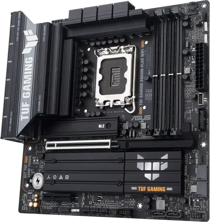 ASUS TUF GAMING B860M-PLUS WIFI Motherboard LGA1851 Intel B860 Micro-ATX DDR5 256GB PCIe 5.0 M.2 Wi-Fi 7 Bluetooth 5.4 for Intel Core Ultra Processors