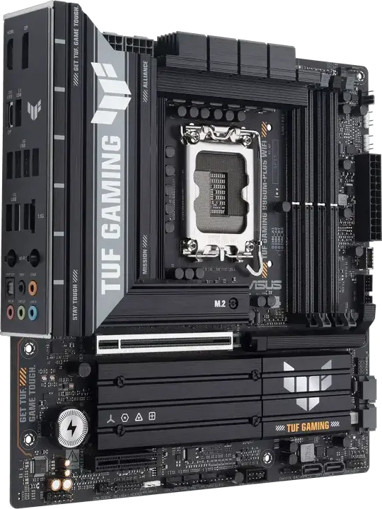 ASUS TUF GAMING B860M-PLUS WIFI Motherboard LGA1851 Intel B860 Micro-ATX DDR5 256GB PCIe 5.0 M.2 Wi-Fi 7 Bluetooth 5.4 for Intel Core Ultra Processors