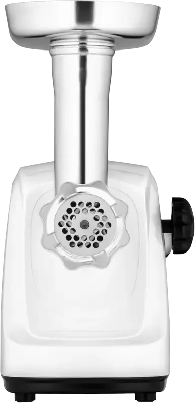 Ardesto MGA-1735R Meat Grinder, 1600W, 1.6 kg/min, Metal and Plastic Housing, White, Reverse Function, Overload Protection, 3 Grinding Plates, Accessories