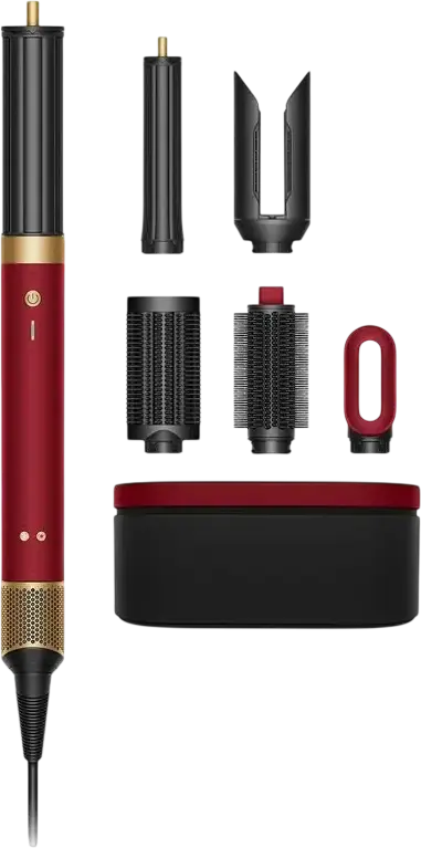 Multi-styler Dyson Airwrap HS09 în culoarea Red Velvet | Gold, cu Tehnologie Coanda 2x, Motor Hyperdymium 1700W, pentru Uscare Ondulare Lisare si Volum, Accesorii Magnetice