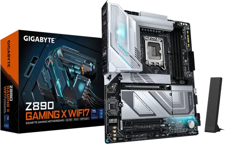 Gigabyte Z890 EAGLE Motherboard LGA1851 Intel Z890 ATX for Core Ultra Processors DDR5 8800MHz OC 256GB Max RAM PCIe Gen5 M.2 2.5GbE Ethernet