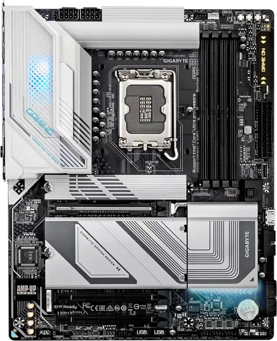 Gigabyte Z890 EAGLE Motherboard LGA1851 Intel Z890 ATX for Core Ultra Processors DDR5 8800MHz OC 256GB Max RAM PCIe Gen5 M.2 2.5GbE Ethernet