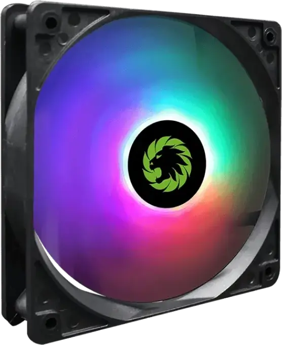 Ventilator Geamansa PC Gamemax GMX-AF12X 120mm RGB Fix FRGB Negru, 1100 RPM, 24.8 CFM, Rulment cu Buzna, Conector Molex + 3-pin