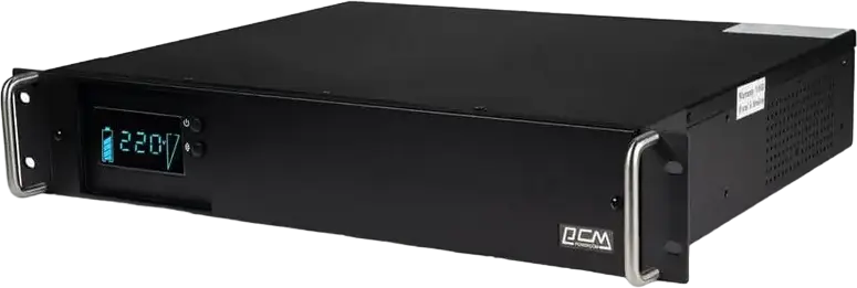 UPS Powercom KIN-1200AP RM Line-Interactive 1200VA 960W Rackmount, Unda Sinusoidala Simulata, Protectie RJ11/RJ45, Ecran LCD, USB RS232 SNMP