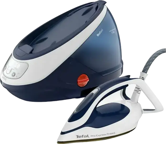 Generator de aburi Tefal Pro Express Protect GV9221, Fier de Calcat, 2600W, Presiune 7.6 bar, Jet Abur 550g/min, Talpa Durilium Airglide Autoclean, 1.8L