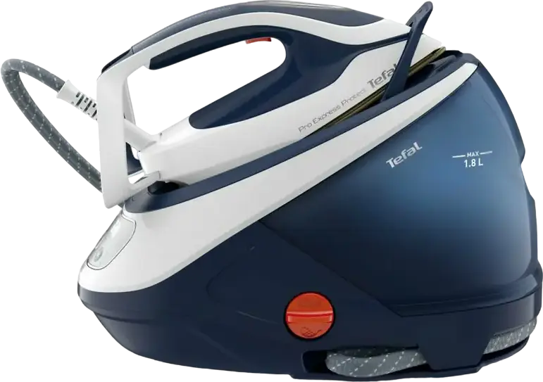 Generator de aburi Tefal Pro Express Protect GV9221, Fier de Calcat, 2600W, Presiune 7.6 bar, Jet Abur 550g/min, Talpa Durilium Airglide Autoclean, 1.8L