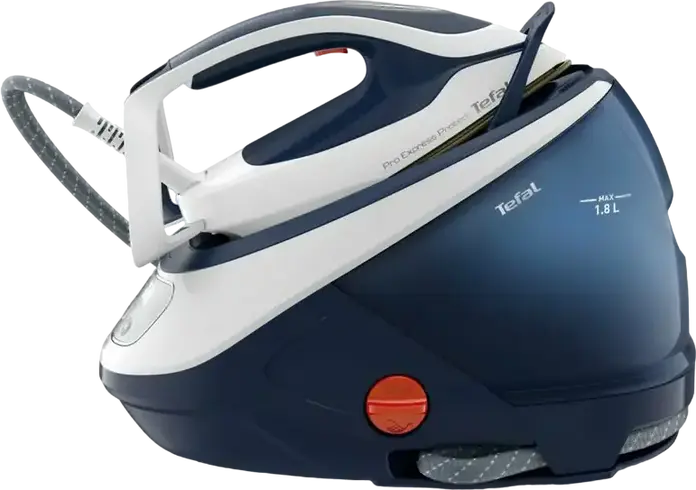Generator de aburi Tefal Pro Express Protect GV9221, Fier de Calcat, 2600W, Presiune 7.6 bar, Jet Abur 550g/min, Talpa Durilium Airglide Autoclean, 1.8L