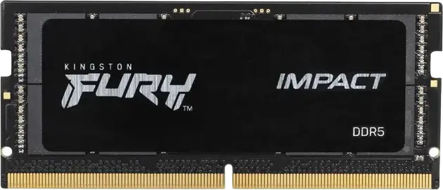 Kingston FURY Impact Kit 16GB (2x8GB) DDR5 4800MT/s CL38 SO-DIMM RAM KF548S38IBK2-16 cu Intel XMP 3.0 si Plug N Play