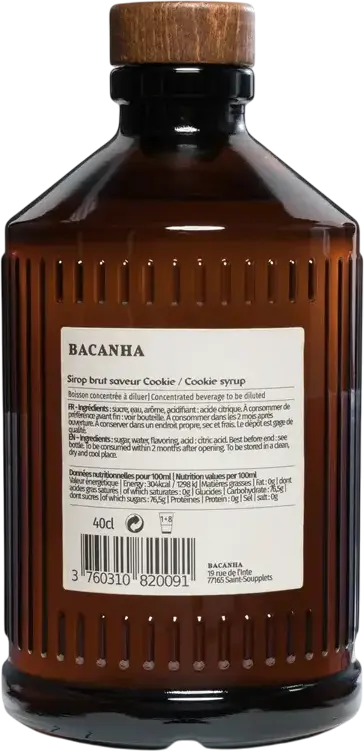 Sirop Bacanha Brut Cookie, 400 ml