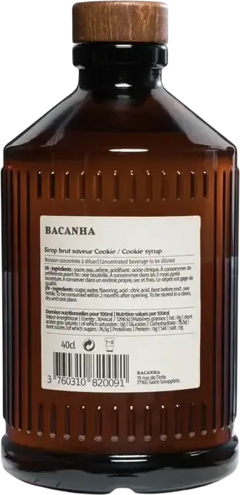 Sirop Bacanha Brut Cookie, 400 ml